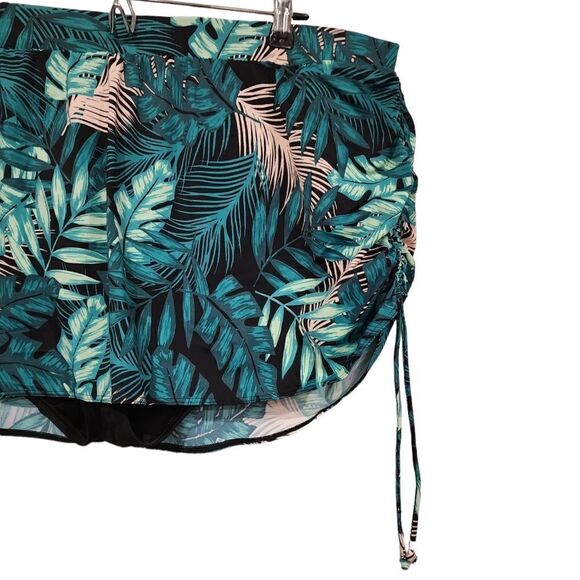 Cacique Swim Women's Desert Palms Drawstring Swim Skirted Bottom - Picture 9 of 16